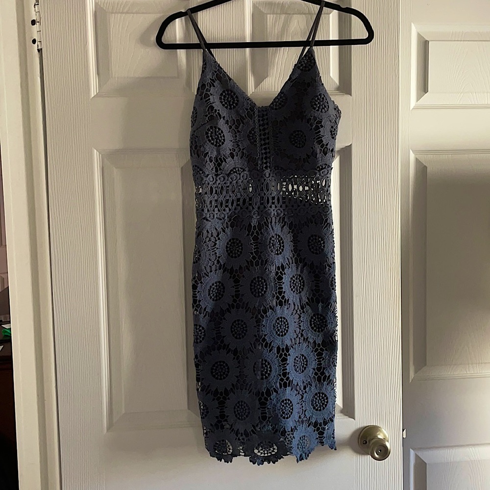 AQUA Cocktail strap dress